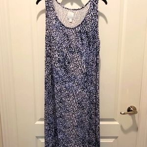 Large Sleeveless High Low Dress